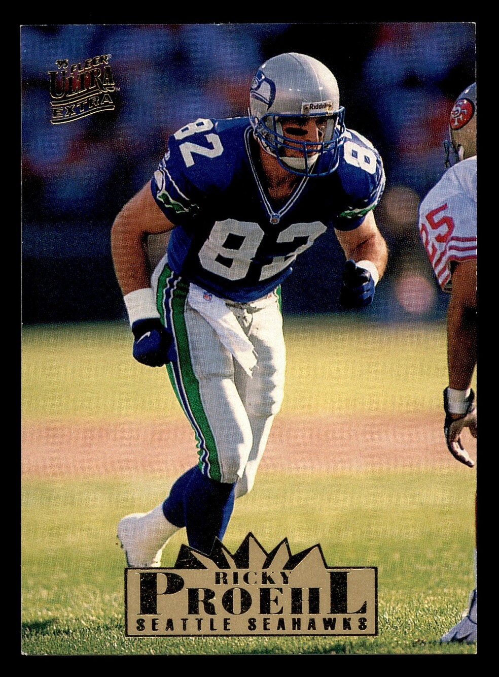 1995 Fleer Ultra Extra 406 Ricky Proehl Football Card Seattle Seahawks